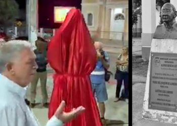 Busto do padre Alonso não foi jogado no lixo, e sim doado à Igreja Católica através de lei municipal