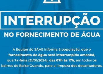 Nenhuma novidade: hoje Baixo Guandu fica novamente sem água nas torneiras, das 7 às 17 horas