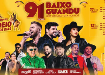 Festa de 91 anos de Baixo Guandu começa hoje com atrações nacionais