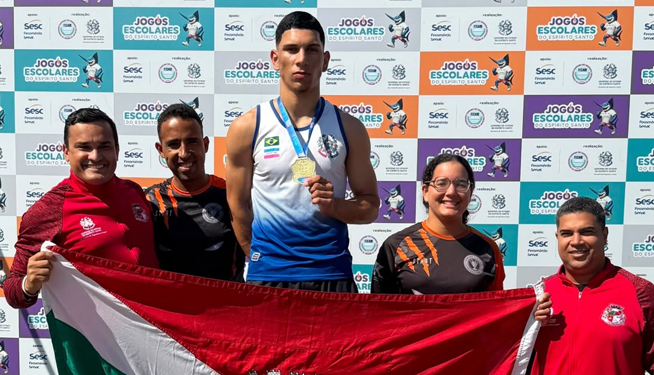 Atleta de Baixo Guandu é campeão estadual no lançamento de dardo e segue para etapa nacional