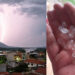 Chuva, ventania e granizo assustam Baixo Guandu em pleno agosto
