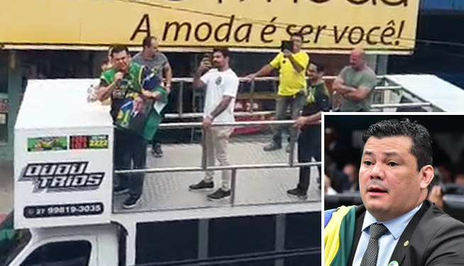 Deputado Gilvan da Federal faz carreata em Baixo Guandu, ofende moradores e cidade reage