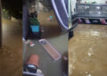 Chuva excepcional de 98mm causa inundações em vários bairros de Baixo Guandu